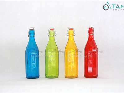 Chai thủy tinh màu trong suốt cao cấp nút bần